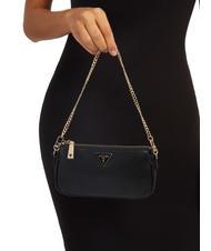 GUESS NOELLE Borsa doppia a tracolla NERO - Borse Donna - 4
