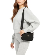GUESS ECO GEMMA Mini Camera Bag a tracolla NERO - Borse Donna - 4
