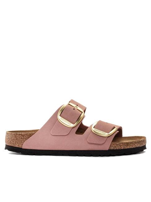 ARIZONA BIG BUCKLE Ciabattina in pelle nabuk old rose - Scarpe Donna