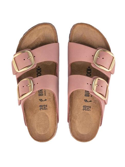 ARIZONA BIG BUCKLE Ciabattina in pelle nabuk old rose - Scarpe Donna
