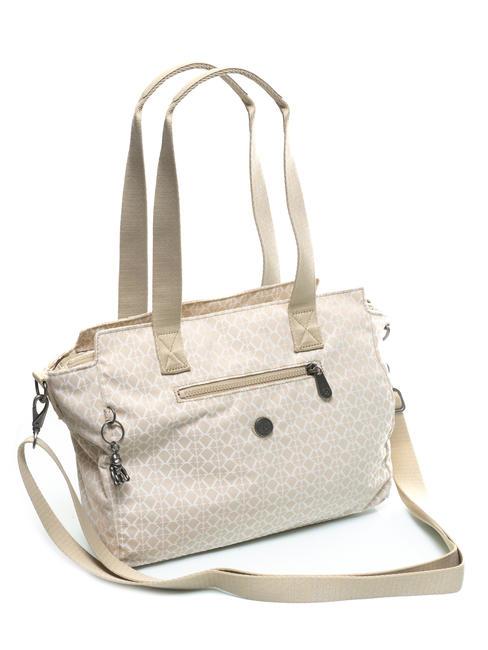 DORTHY Borsa a spalla con tracolla signature beige - Borse Donna