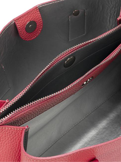 BETSY Borsa a mano, con tracolla, in pelle fuchsia - Borse Donna