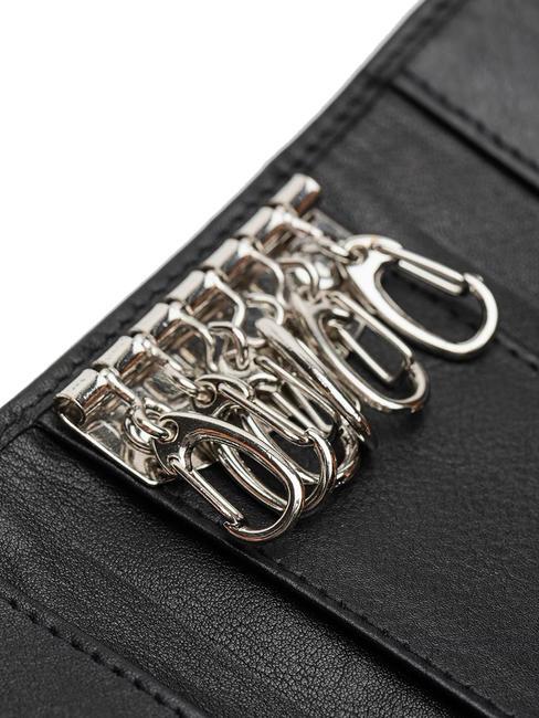 BASIC Astuccio Portachiavi in pelle Nero - Portachiavi