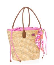 MANDARINA DUCK SEASHELL STRAW Borsa a spalla pink bubble - Borse Donna - 2
