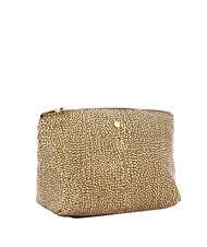 BORBONESE CLASSICA POUCH MEDIUM Necessaire con zip beige brown - Bustine & Necessaire - 2