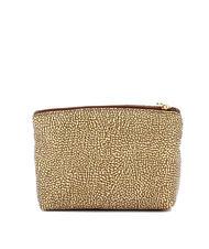 BORBONESE CLASSICA POUCH MEDIUM Necessaire con zip beige brown - Bustine & Necessaire - 3
