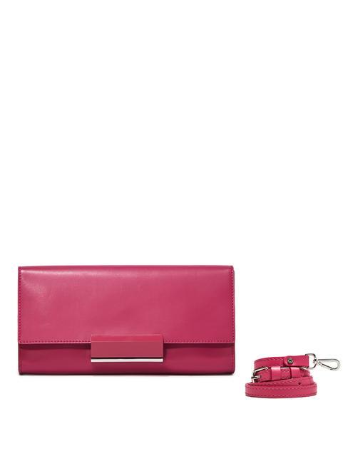 LILY Pochette clutch in pelle con tracolla bouganville - Borse Donna