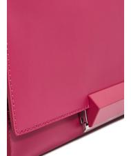GIANNI CHIARINI LILY Pochette clutch in pelle con tracolla bouganville - Borse Donna - 4