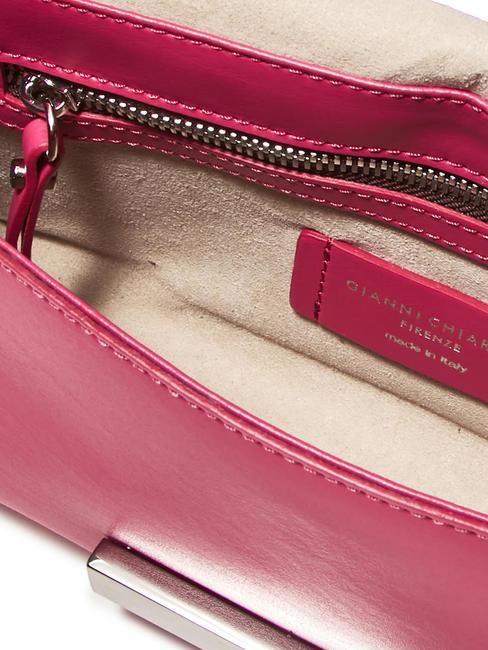 LILY Pochette clutch in pelle con tracolla bouganville - Borse Donna