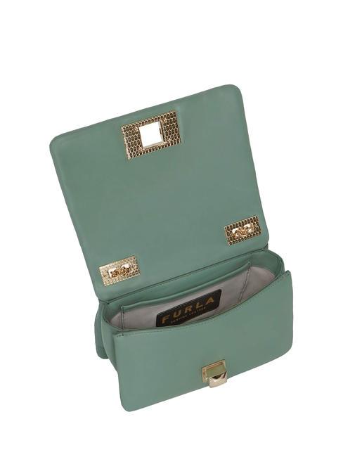 LULU Borsa a tracolla pelle vitello mineral green - Borse Donna