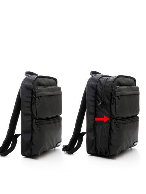 ROUND SLIM Zaino espandibile, porta PC 15" nero - Zaini da lavoro porta PC