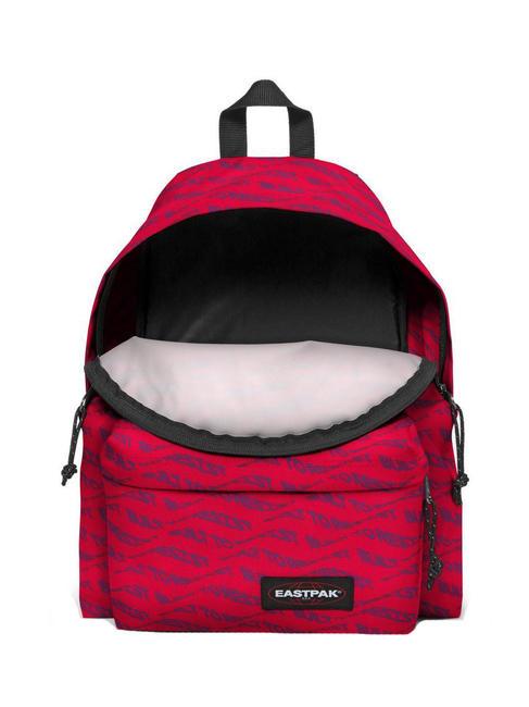 PADDED PAKR Zaino porta tablet sculpytype red - Zaini Scuola & Tempo Libero