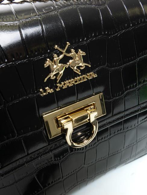 GERALDINA Borsa stampa cocco nero - Borse Donna