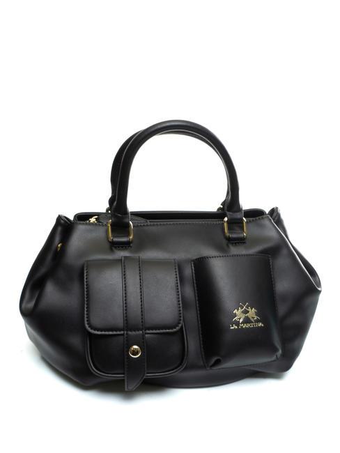 DIANA Saddle bag con tasca frontale nero - Borse Donna