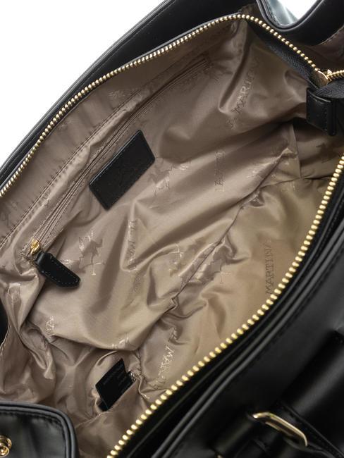 DIANA Saddle bag con tasca frontale nero - Borse Donna
