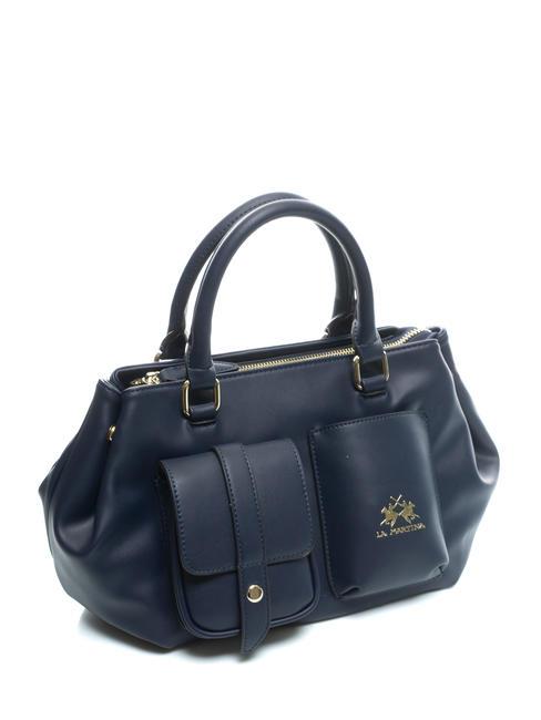 DIANA Saddle bag con tasca frontale blue - Borse Donna