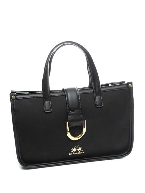 GISELA Satchel bag con fibbia nero - Borse Donna