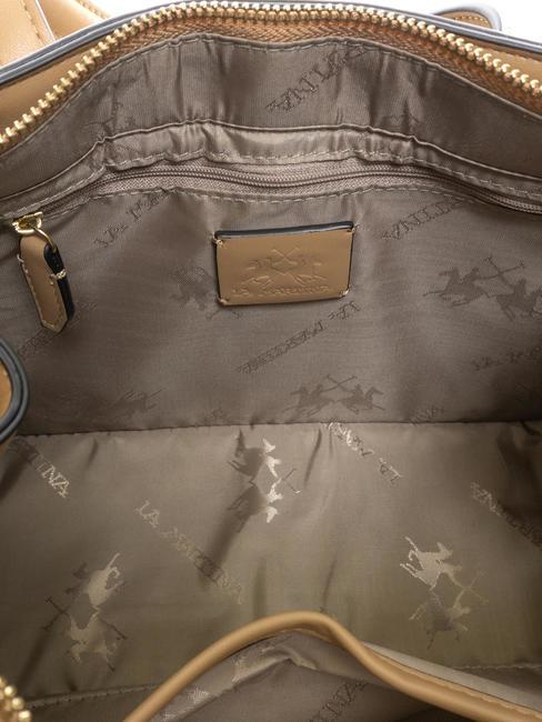 GISELA Satchel bag con fibbia beige - Borse Donna