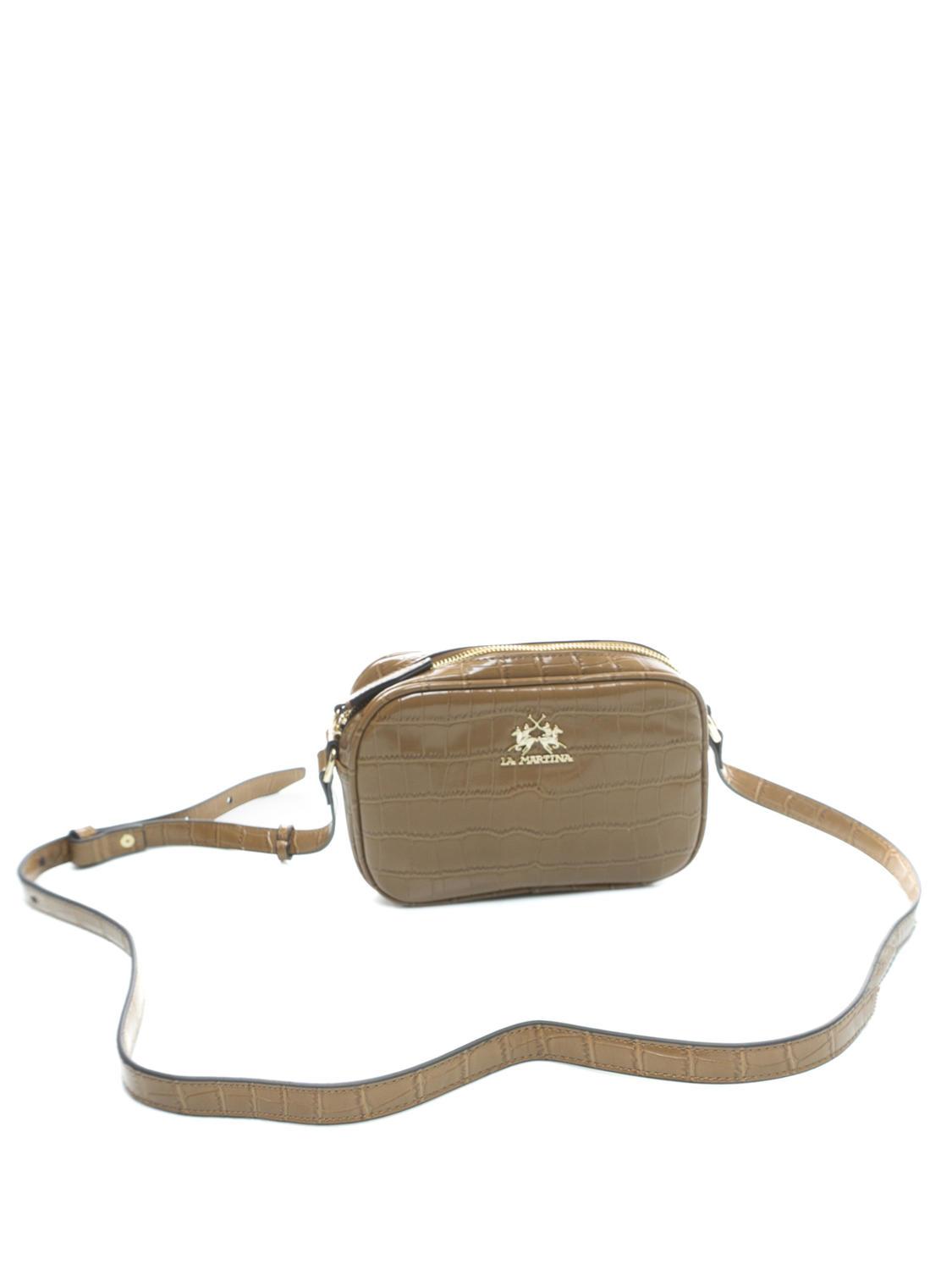 La Martina Geraldina Camera Bag Piccola Tan Acquista A Prezzi