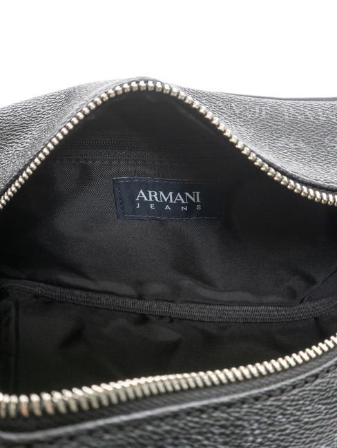 LOGO PRINT Beauty grande con polsierina nero - Beauty Case