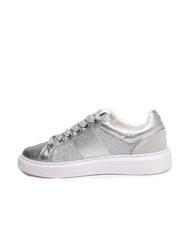 TWINSET PRINT OVAL T Sneaker pelle laminata silver - Scarpe Donna - 4