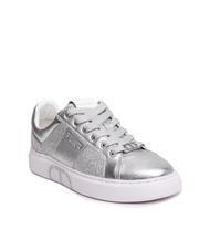 TWINSET PRINT OVAL T Sneaker pelle laminata silver - Scarpe Donna - 3