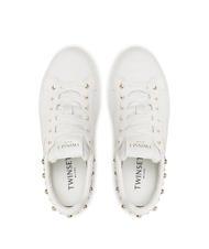 TWINSET PEARLS Sneaker con perline bianco ottico - Scarpe Donna - 5