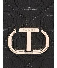 TWINSET CONTRAST Shopping bag media nero - Borse Donna - 4