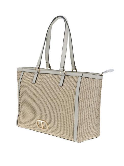 INTRECCIO Shopping bag a spalla avorio - Borse Donna