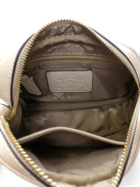 GERALDINA Camera bag logo in tinta beige - Borse Donna
