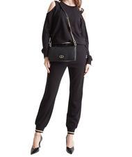 TWINSET CLUTH Borsa a tracolla nero - Borse Donna - 6