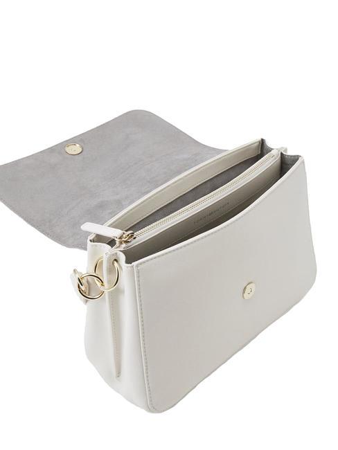 LIFE Borsa classica con flap weathered white - Borse Donna