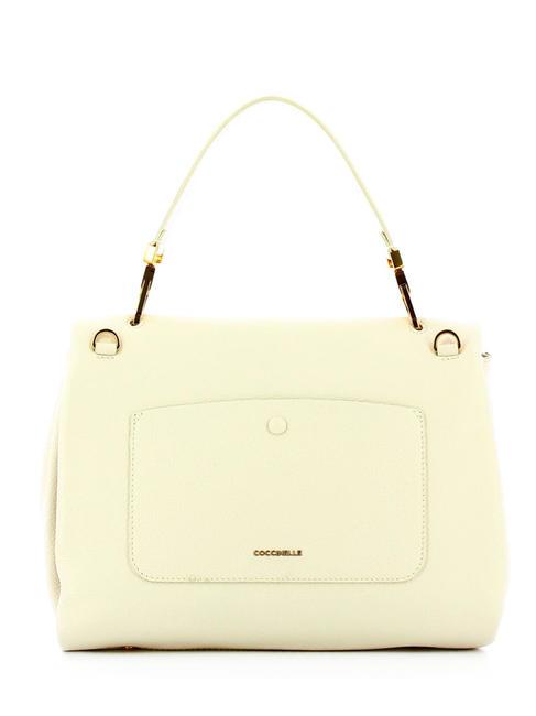 NEOFIRENZE SOFT Borsa satche pelle martellata coconut milk - Borse Donna