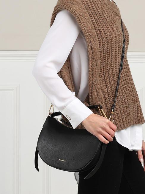 PRISCILLA Sacca con tracolla, in pelle Nero - Borse Donna