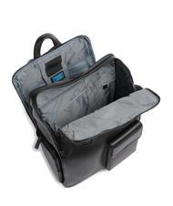 PIQUADRO FINN Zaino porta PC 15,6", in pelle Nero - Zaini da lavoro porta PC - 4