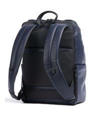 PIQUADRO FINN Zaino porta PC 14" in pelle blu - Zaini da lavoro porta PC - 2