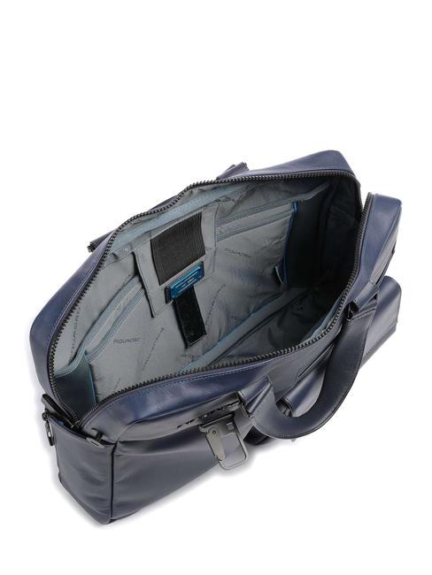 FINN Cartella porta PC 14", in pelle blu - Cartelle Lavoro