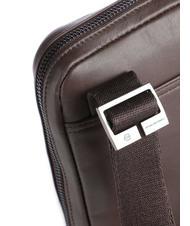 PIQUADRO PAN Borsello piccolo in pelle MORO - Tracolle Uomo - 3