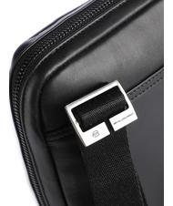 PIQUADRO PAN Borsello piccolo in pelle Nero - Tracolle Uomo - 3