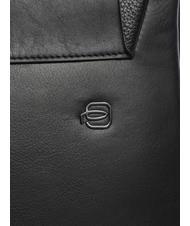 PIQUADRO MACBETH Borsello in pelle espandibile Nero - Tracolle Uomo - 3