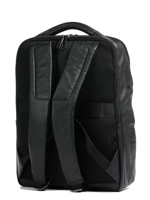 AKRON Zaino in pelle antifurto, porta pc 15" Nero - Zaini da lavoro porta PC