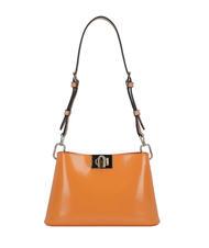 FURLA FLEUR Borsa tracolla piccola pelle vitello marmalade - Borse Donna - 4