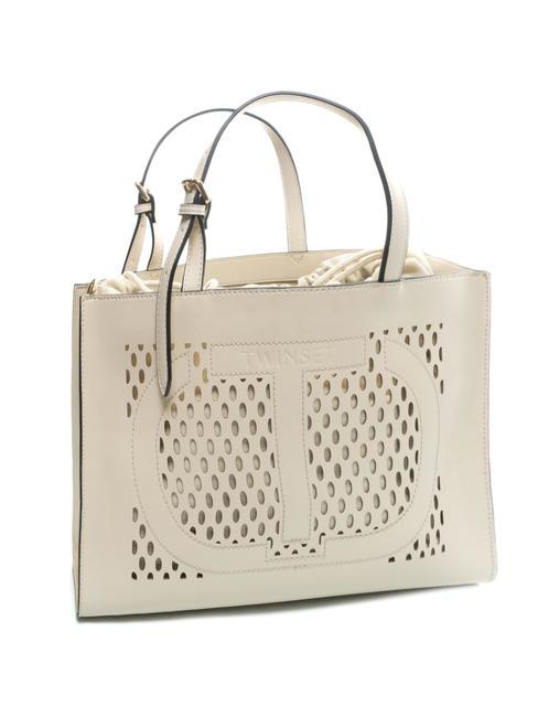 WINDOW OVAL T Borsa shopping trasforata avorio - Borse Donna