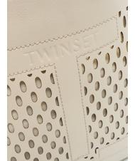 TWINSET WINDOW OVAL T Borsa shopping trasforata avorio - Borse Donna - 3