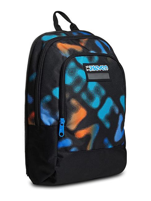 MELT BOY JACK Zaino trolley sganciabile 3 ruote Nero - Zaini con carrello