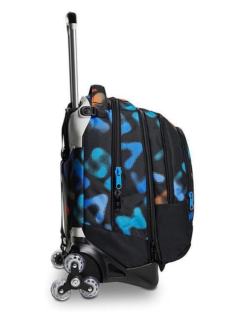 MELT BOY JACK Zaino trolley sganciabile 3 ruote Nero - Zaini con carrello