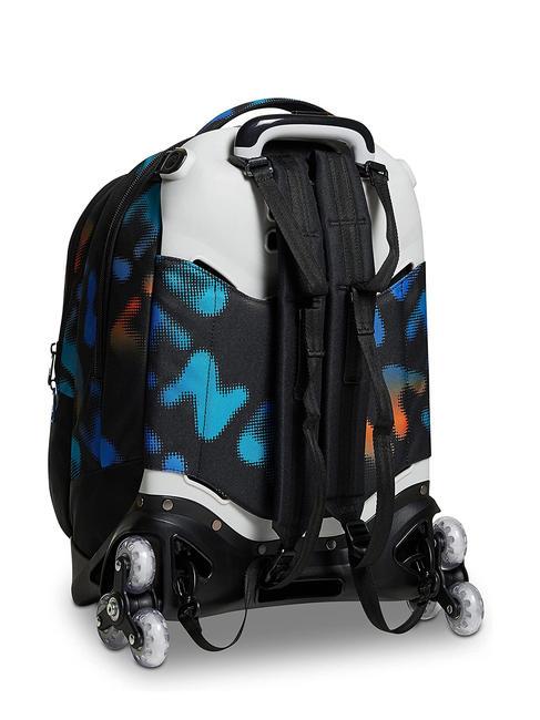 MELT BOY JACK Zaino trolley sganciabile 3 ruote Nero - Zaini con carrello