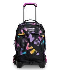 SEVEN MELT GIRL JACK Zaino trolley sganciabile 3 ruote Nero - Zaini con carrello - 2