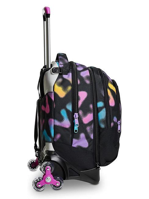 MELT GIRL JACK Zaino trolley sganciabile 3 ruote Nero - Zaini con carrello
