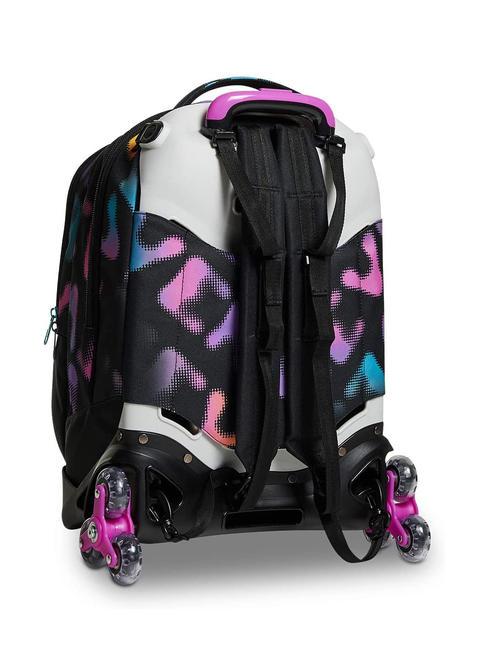 MELT GIRL JACK Zaino trolley sganciabile 3 ruote Nero - Zaini con carrello